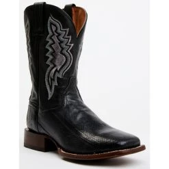 Cheap 🔥 Dan Post Men's Exotic Water Snake Western 🥾 Boots - Broad Square Toe Black ⭐
