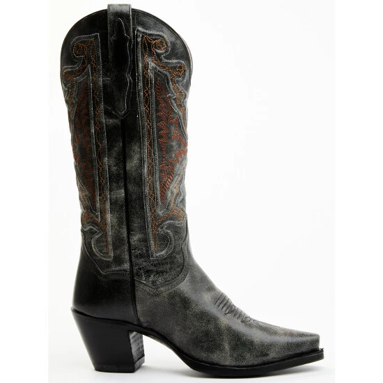 Wholesale ๐ Dan Post ๐ฉ Women's Atomic Vintage Embroidered Tall Western ๐ฅพ Boots - Snip Toe Black ๐ 4 Wholesale ๐ Dan Post ๐ฉ Women's Atomic Vintage Embroidered Tall Western ๐ฅพ Boots - Snip Toe Black ๐ - Image 2
