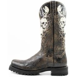 Buy ❤️ Dan Post Men's Skulls Motorcycle Western Boot - Square Toe Black 🎁 -western boots Shop unnamed file 697