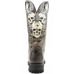 Buy ❤️ Dan Post Men's Skulls Motorcycle Western Boot - Square Toe Black 🎁 -western boots Shop unnamed file 698