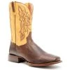 Cheapest 😍 Dan Post Men's Exotic Snake Western 🥾 Boots - Broad Square Toe Brown 🔥