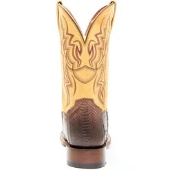 Cheapest 😍 Dan Post Men's Exotic Snake Western 🥾 Boots - Broad Square Toe Brown 🔥 -western boots Shop unnamed file 713