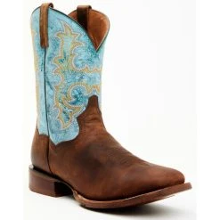 Best Pirce โญ Dan Post Men's Performance Western ๐ฅพ Boots - Broad Square Toe Blue ๐ฅ