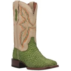 Discount ⭐ Dan Post 👩 Women's Seabass Western 🥾 Boots - Broad Square Toe Green ❤️