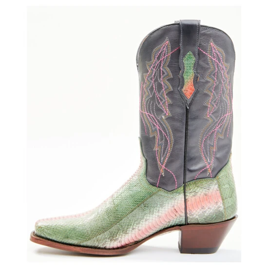 Brand new ❤️ Dan Post 👩 Women's Exotic Watersnake Skin Western 🥾 Boots - Broad Square Toe Green 🌟 5 Brand new ❤️ Dan Post 👩 Women's Exotic Watersnake Skin Western 🥾 Boots - Broad Square Toe Green 🌟 - Image 3