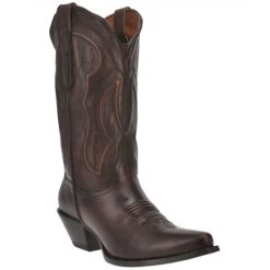 Best Sale ⭐ Dan Post 👩 Women's Mataya Western 🥾 Boots - Snip Toe Brown 🧨