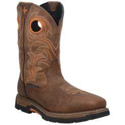 Dan Post Shop 12 Cheapest 🎁 Dan Post Men's Storms Eye Waterproof Western Work 🥾 Boots - Composite Toe Brown 🎉