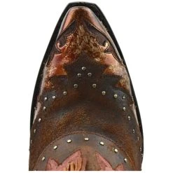 New 🥰 Dan Post 👩 Women's Bed Of Roses Fringe Embroidered Western Boot - Snip Toe Cognac 💯 -western boots Shop unnamed file 9