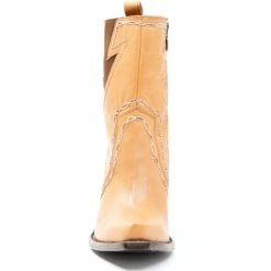 Flash Sale 🎁 Dan Post 👩 Women's Tan Zipper Western Booties - Snip Toe ✔️ -western boots Shop unnamed file 998